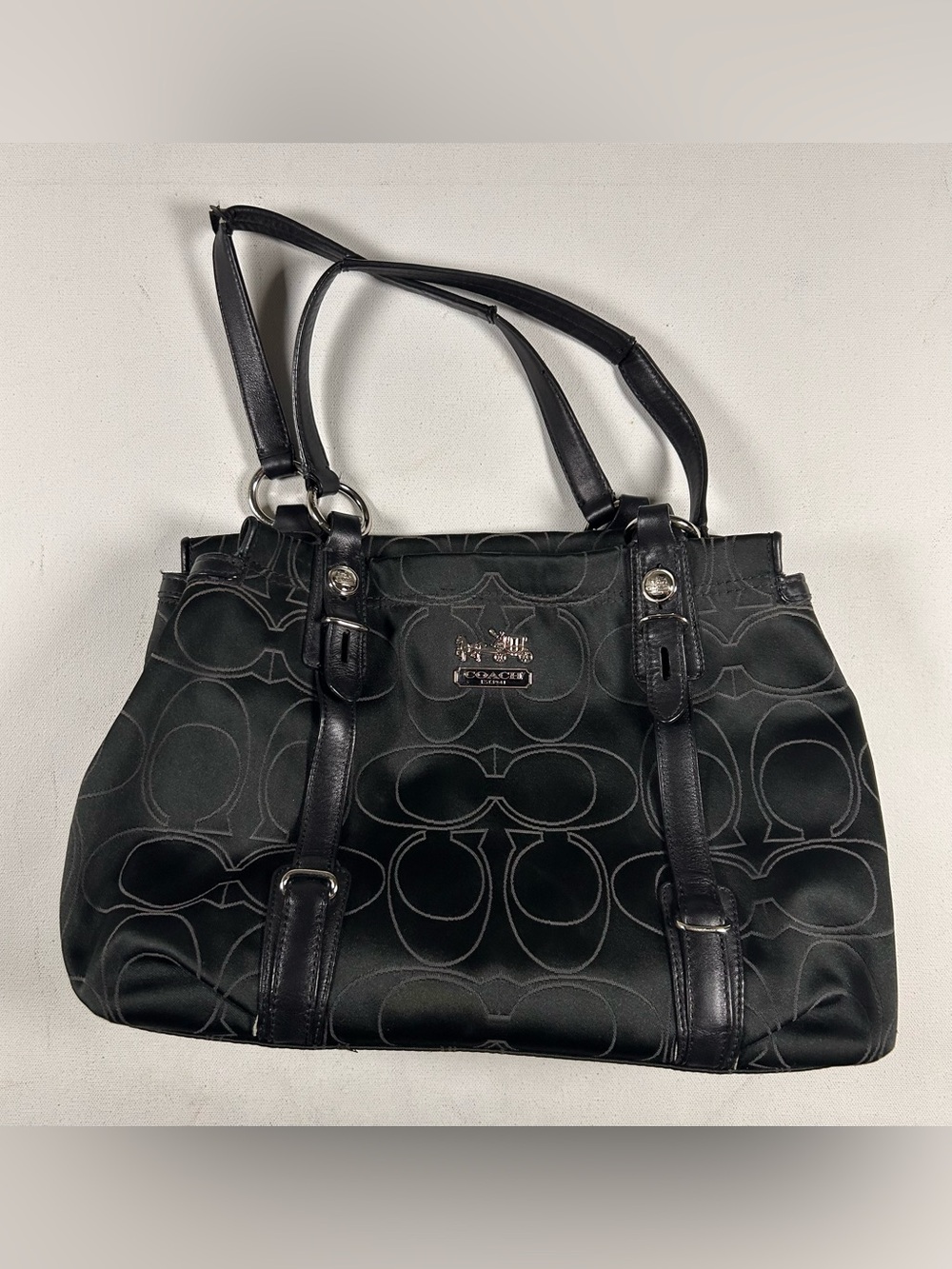 Coach Carryall Mia Signature Satin Leather 15402 Bag